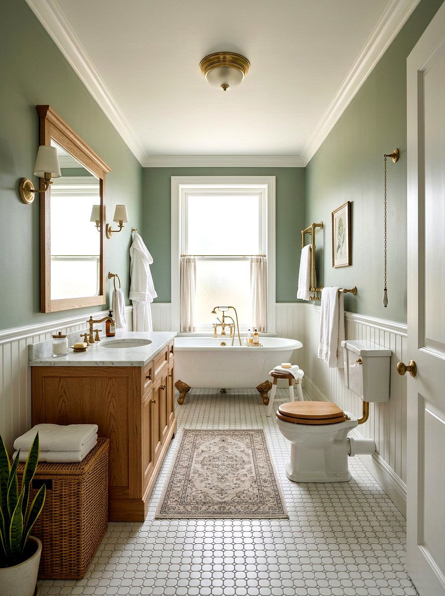 Sage Green Bathroom - 30 traditional bathroom ideas