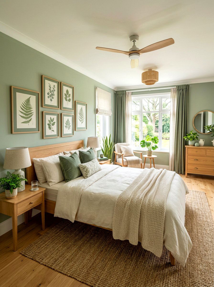 Sage Green Bedroom - 30 summer bedroom decor ideas