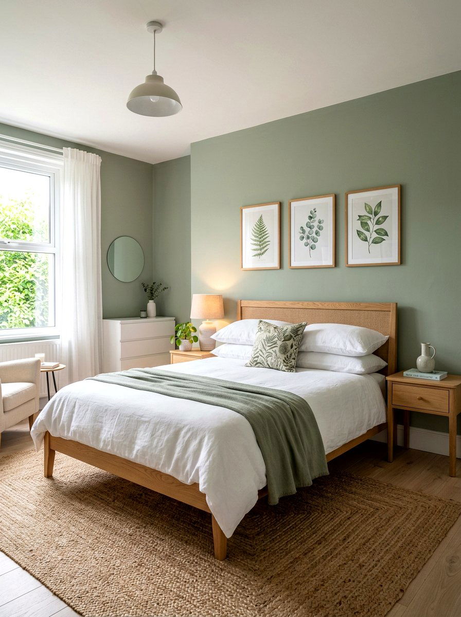 Sage Green Bedroom - 30 sleep sanctuary bedroom ideas