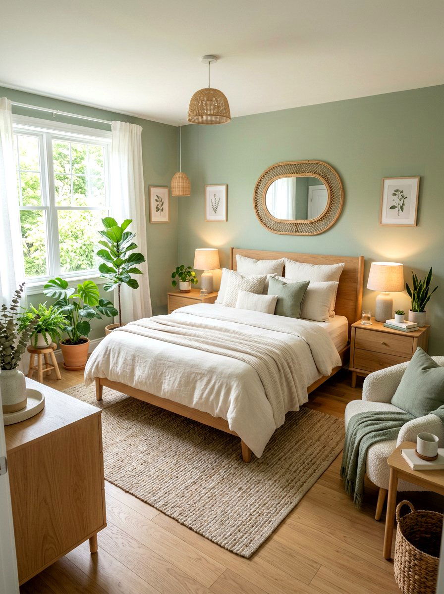 Sage Green Bedroom - 30 soft luxury bedroom ideas