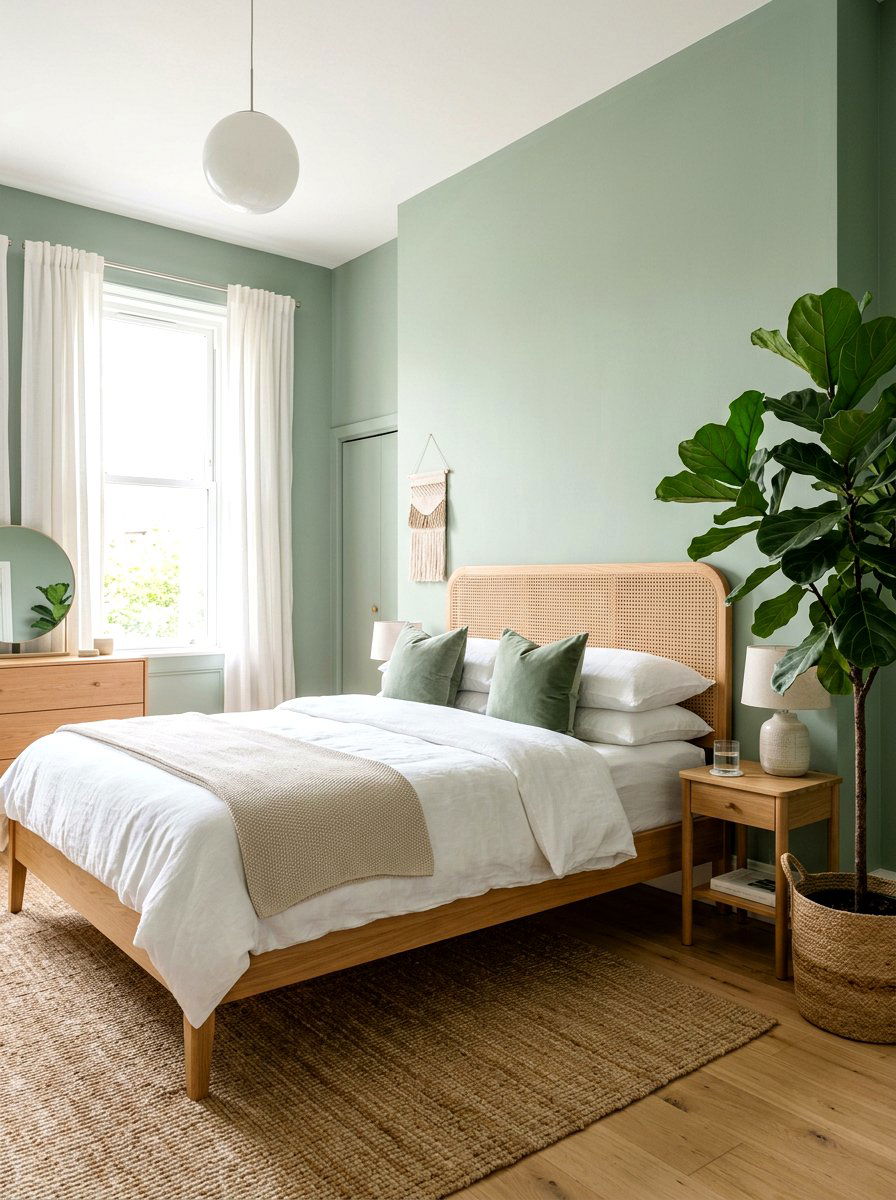 Sage Green Bedroom - 30 green bedroom ideas