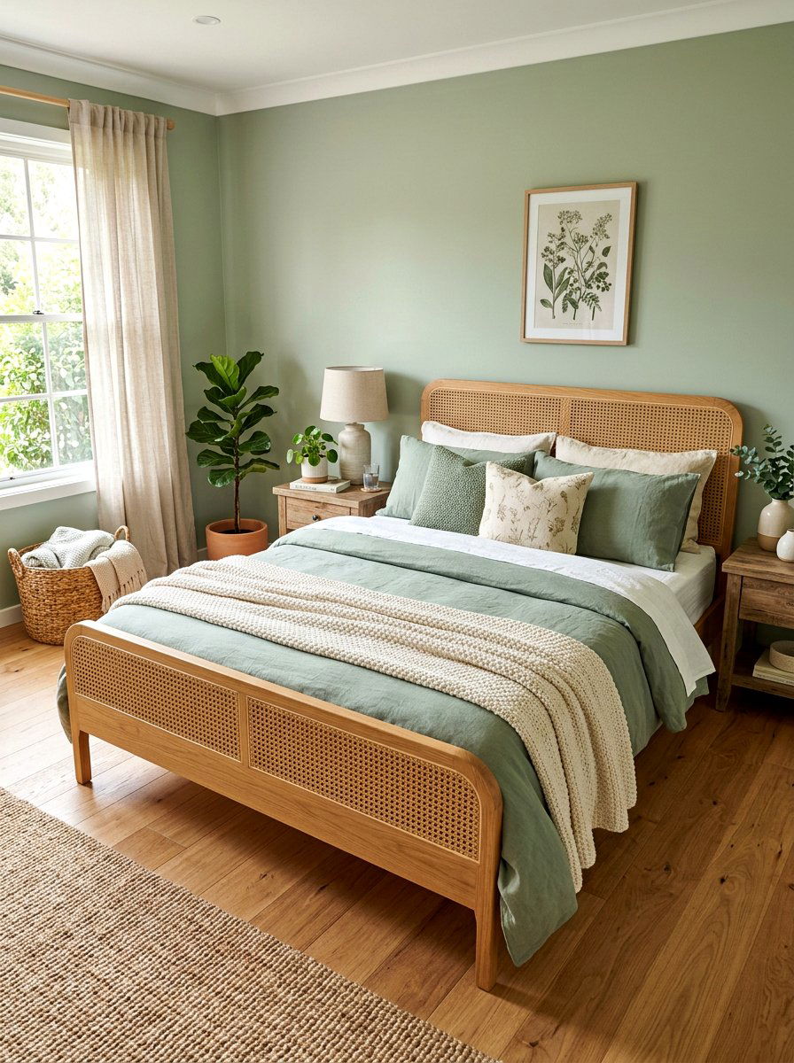 Sage Green Bedscape - 30 designer bedscape ideas