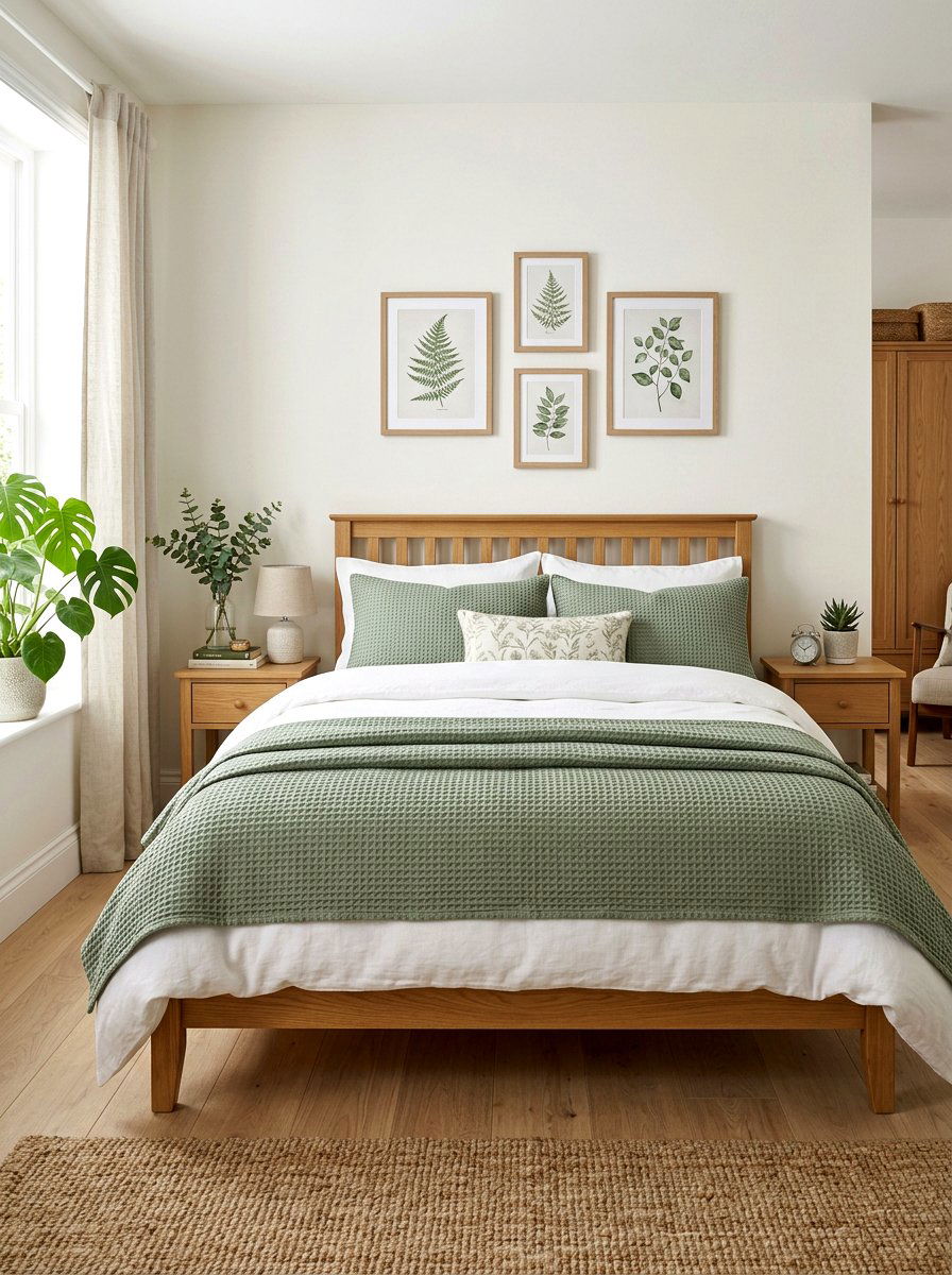 Sage Green Bedscape - 30 bedscape styling ideas