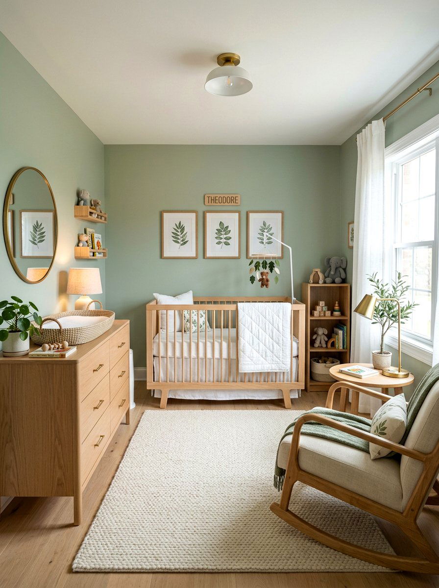 Sage Green Boy Nursery - 30 boy nursery ideas