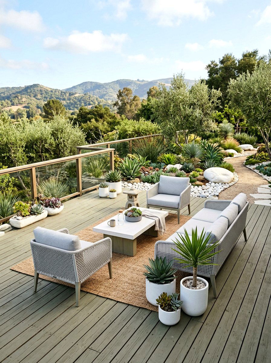 Sage Green Deck - 30 wood stain deck ideas