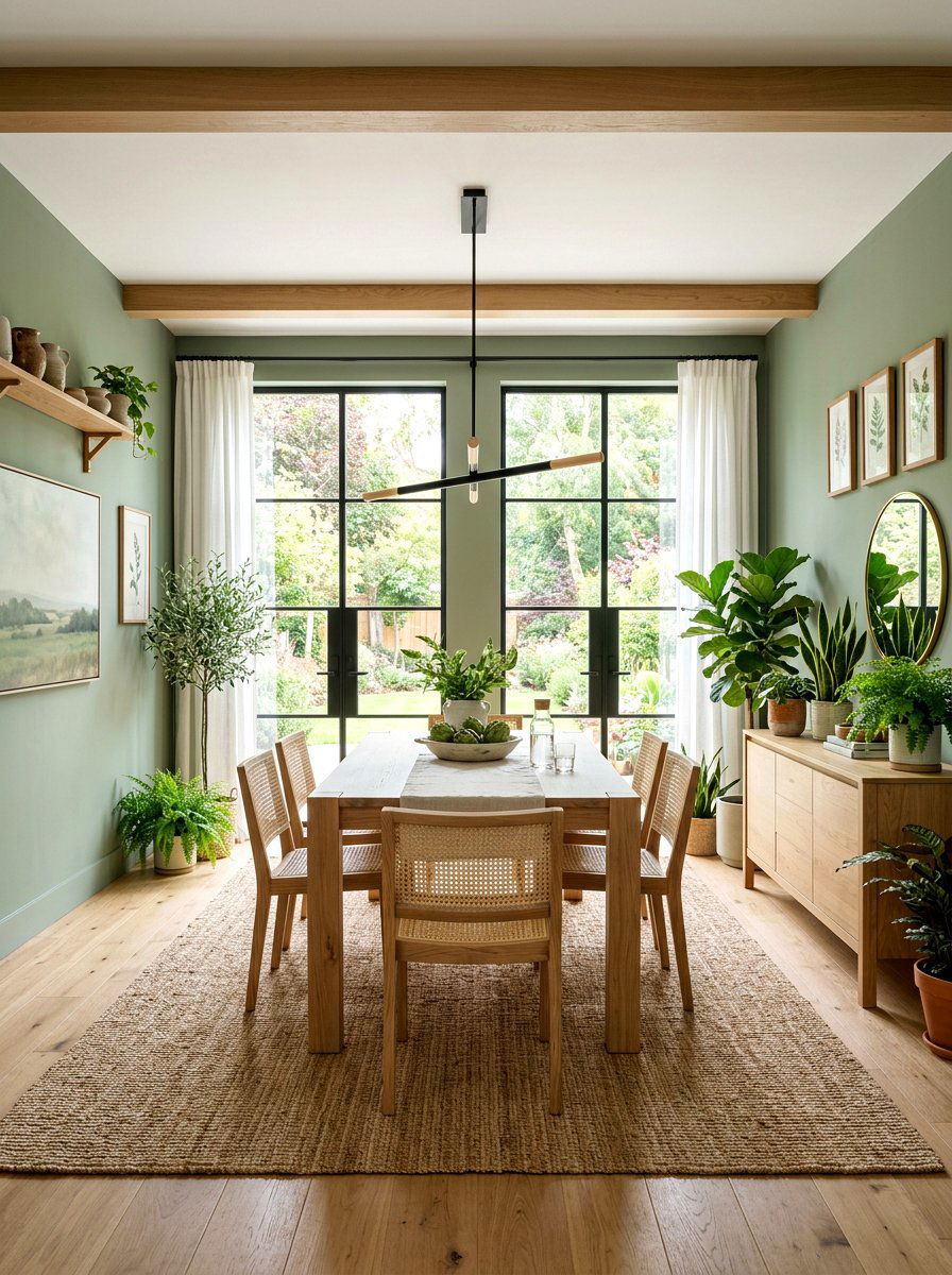 Sage Green Dining Room - 30 dining room color ideas