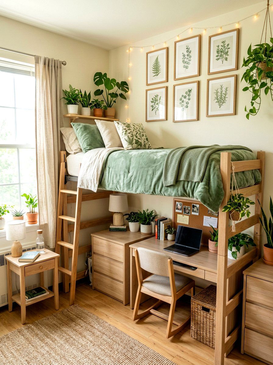 Sage Green Dorm Decor - 30 college bedroom ideas