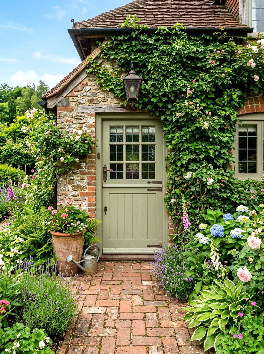 Sage Green Dutch Door - 30 Dutch door ideas