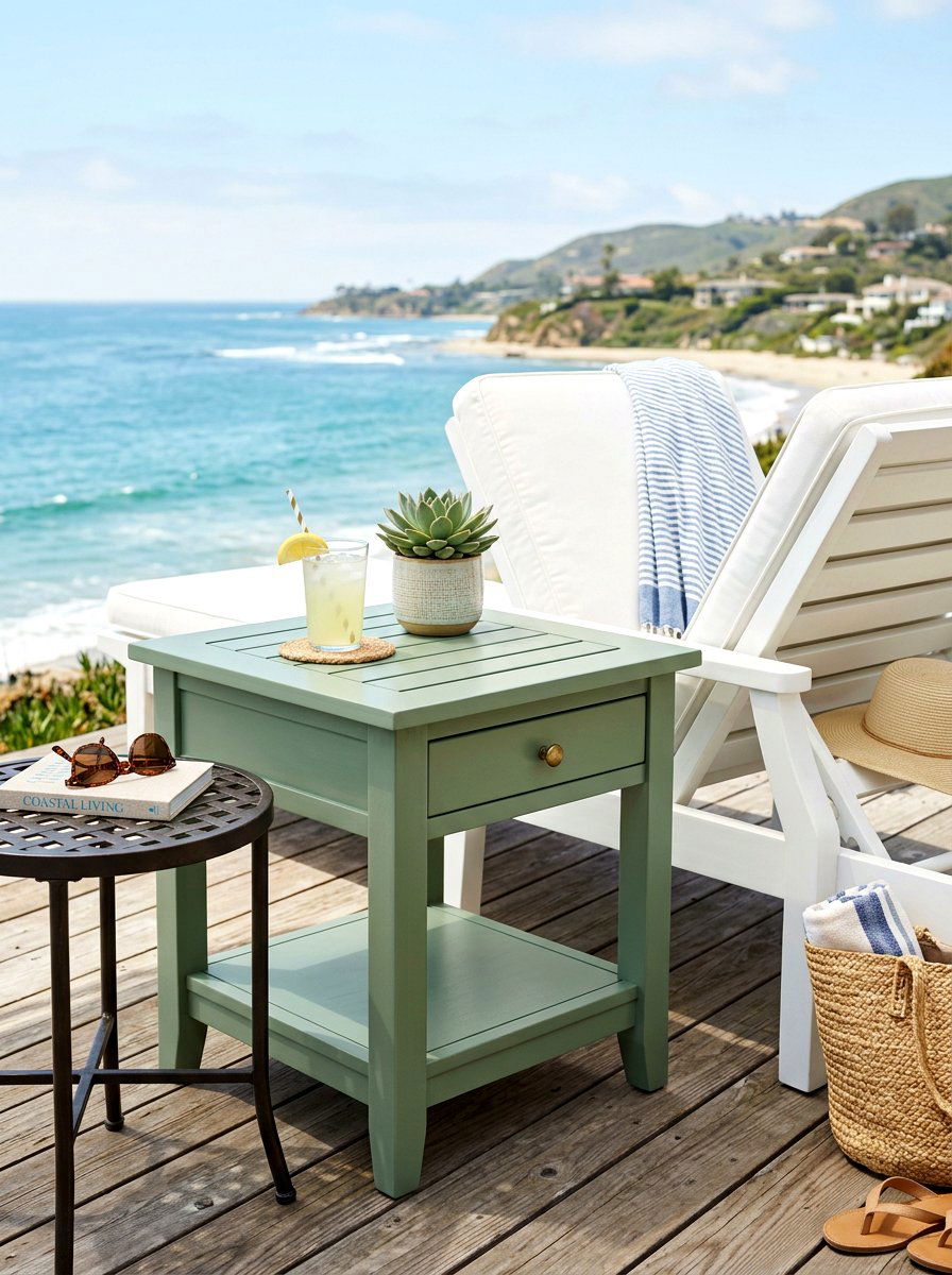 Sage Green End Table - 30 sage green patio ideas