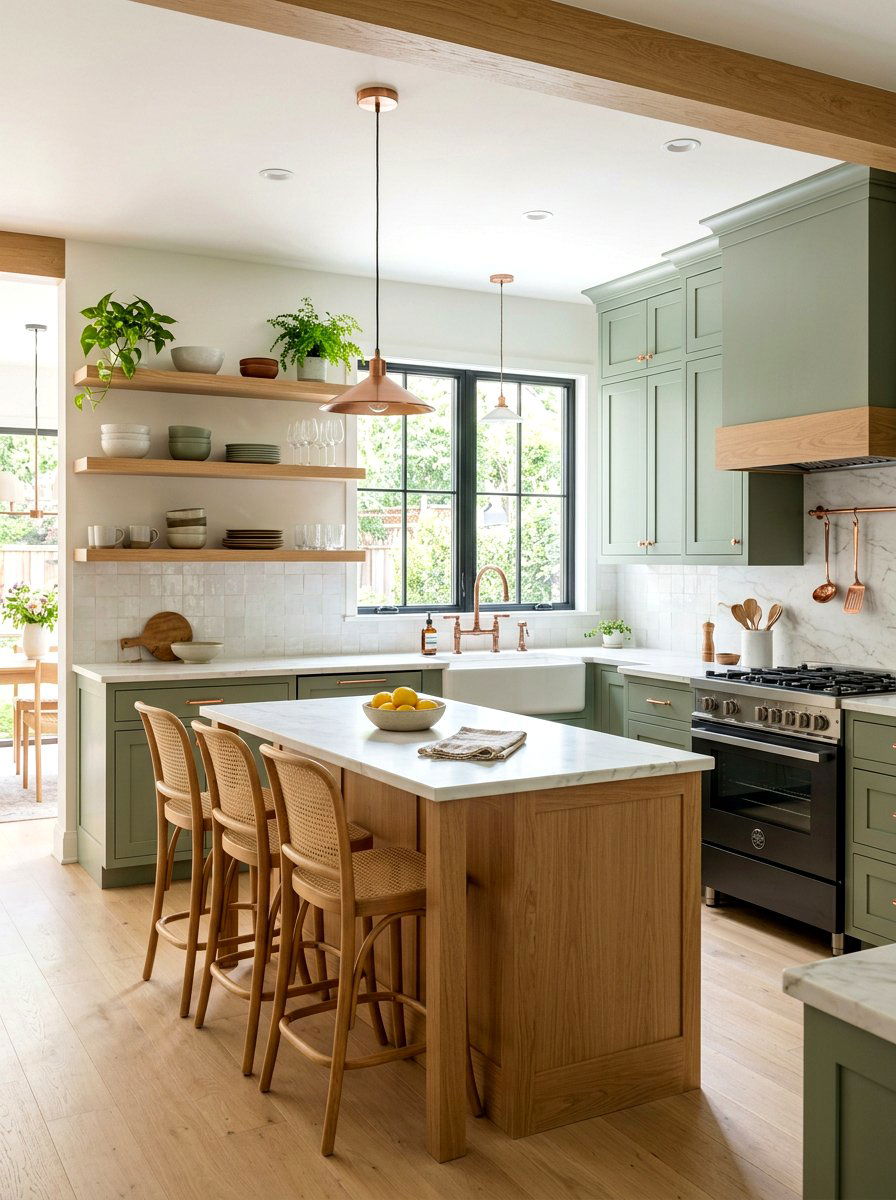 Sage Green Kitchen - 30 modern kitchen ideas