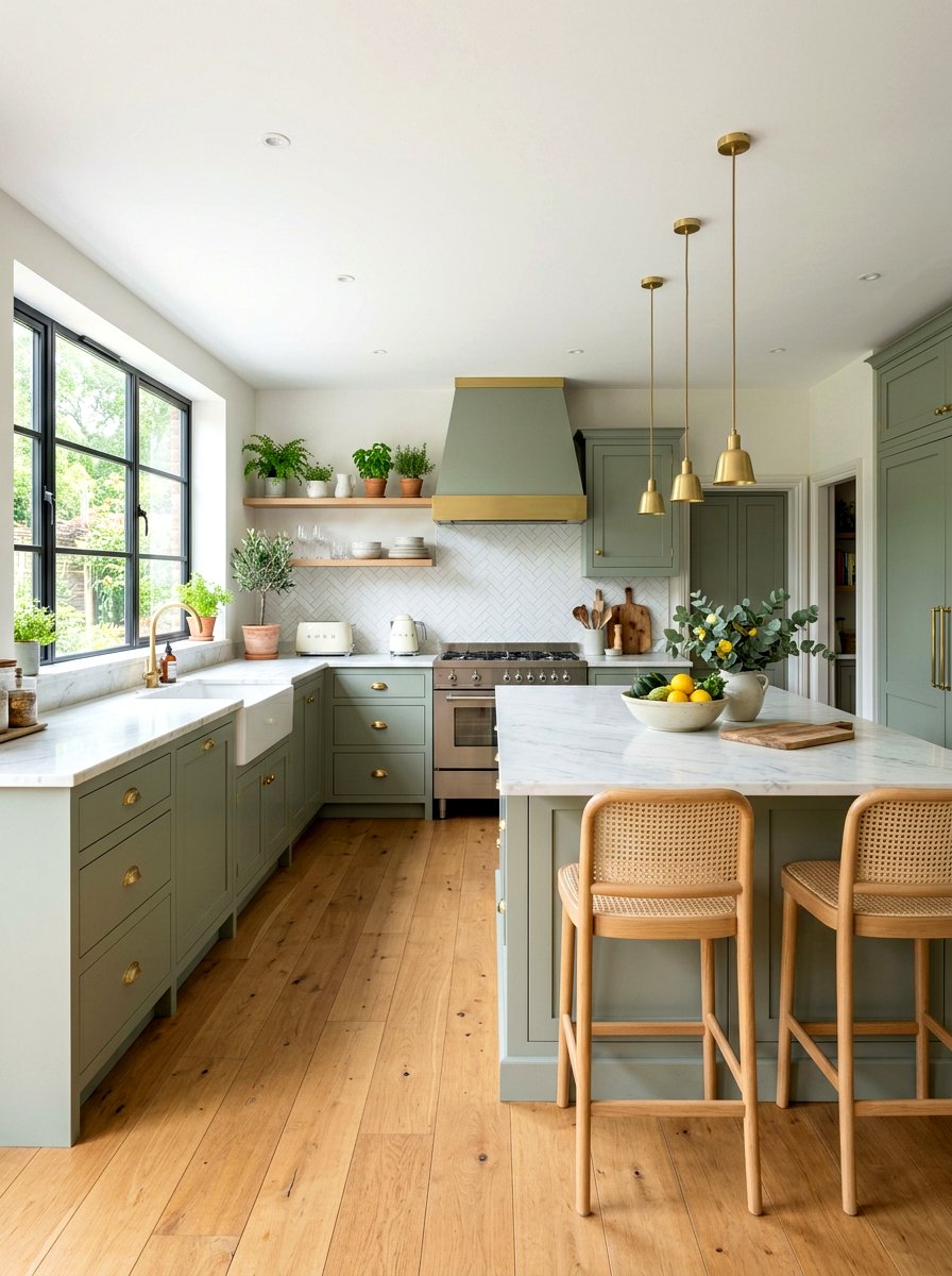 Sage Green Kitchen - 30 Scandinavian kitchen ideas