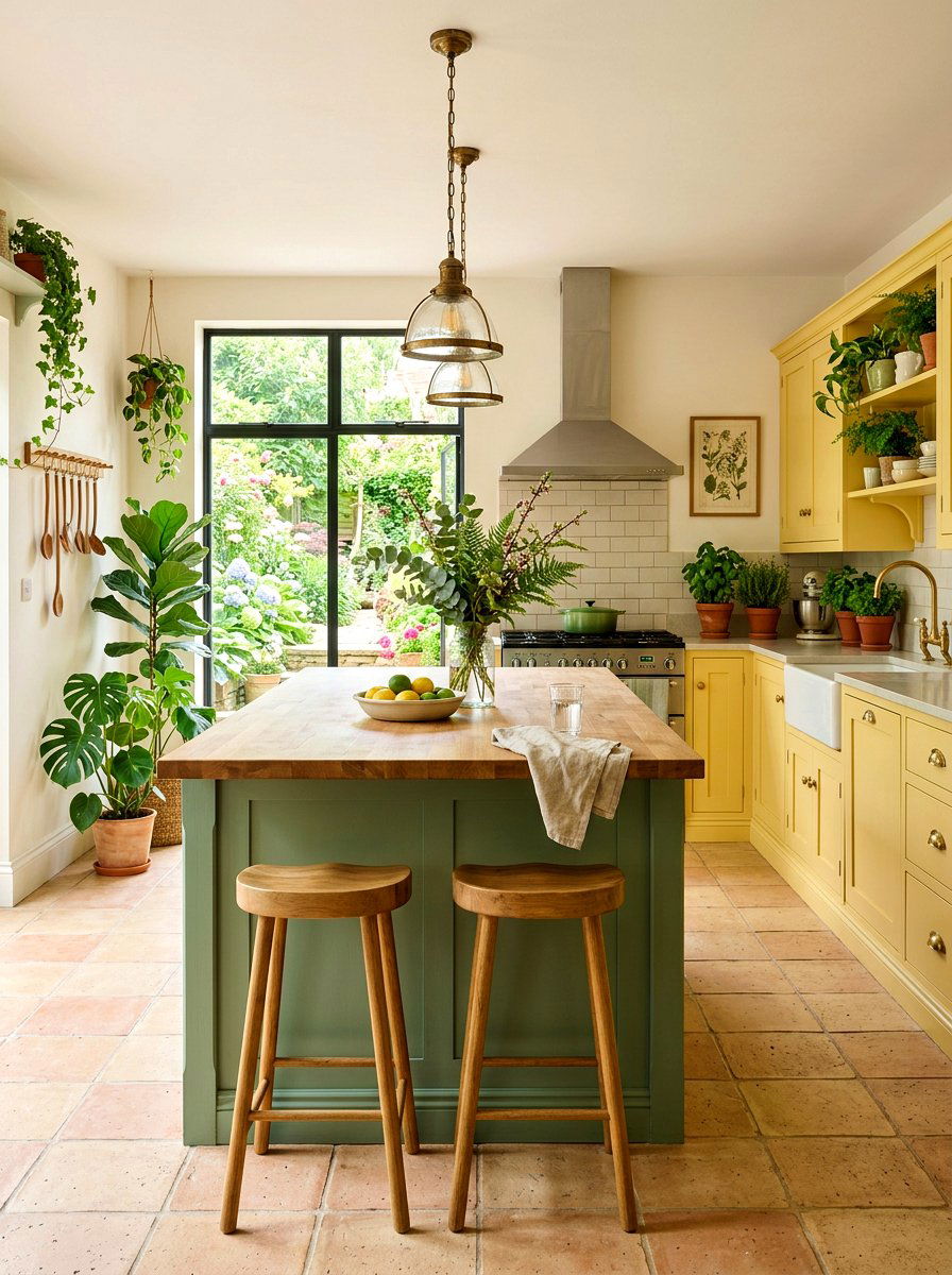 Sage Green Kitchen Palette - 30 butter yellow kitchen ideas