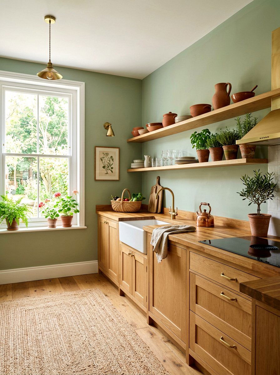 Sage Green Kitchen Wall - 30 kitchen wall color ideas