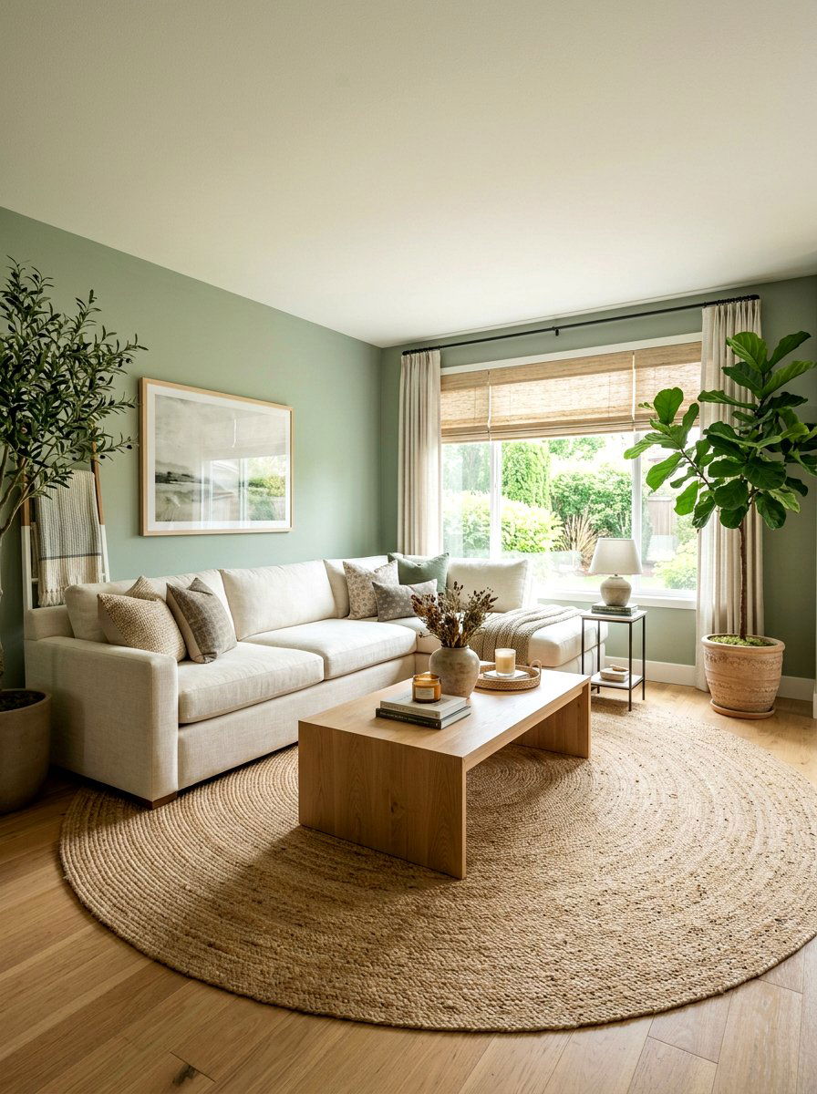 Sage Green Living Room - 30 sage green decor ideas