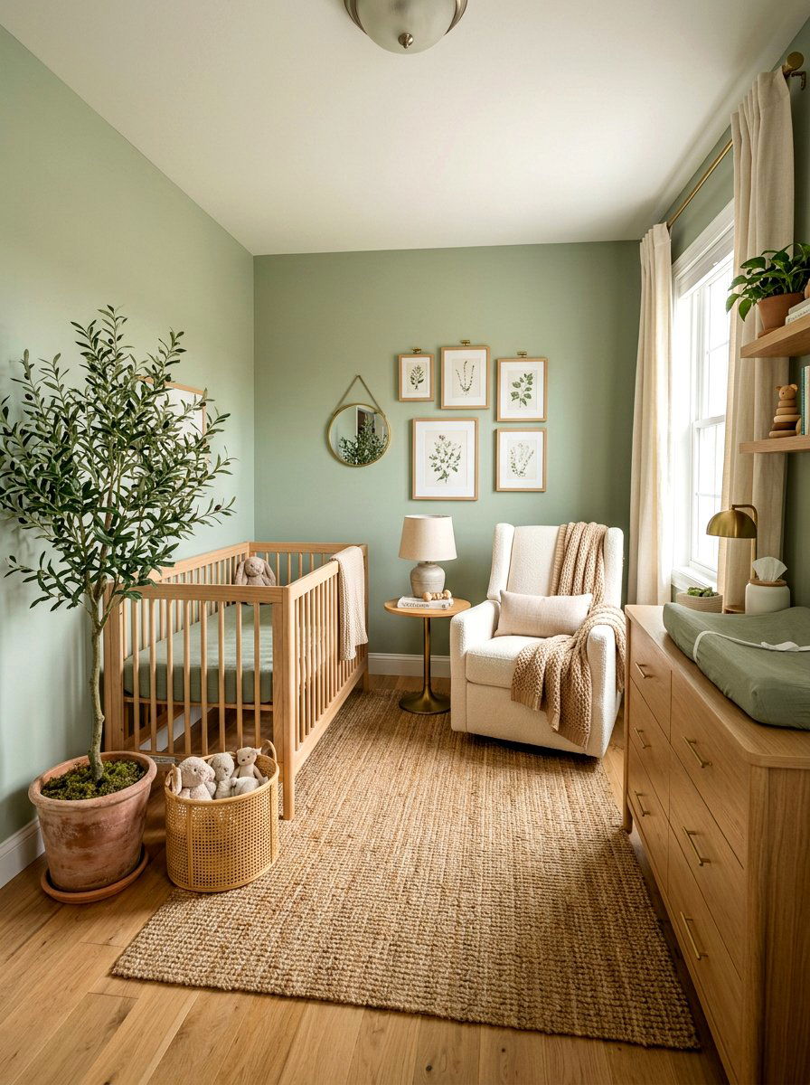 Sage Green Nursery - 30 luxe baby room ideas