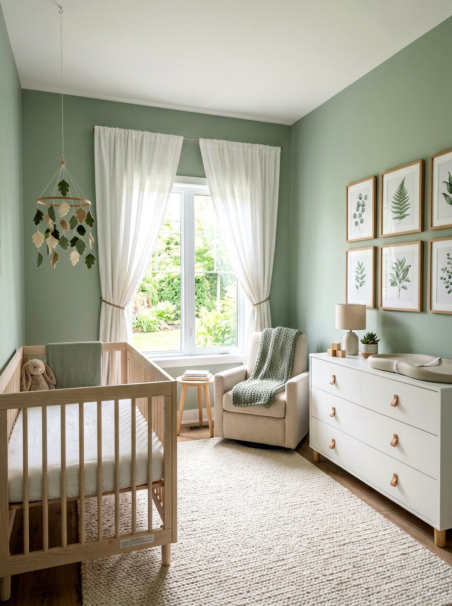 Sage Green Nursery - 30 Pinterest nursery ideas
