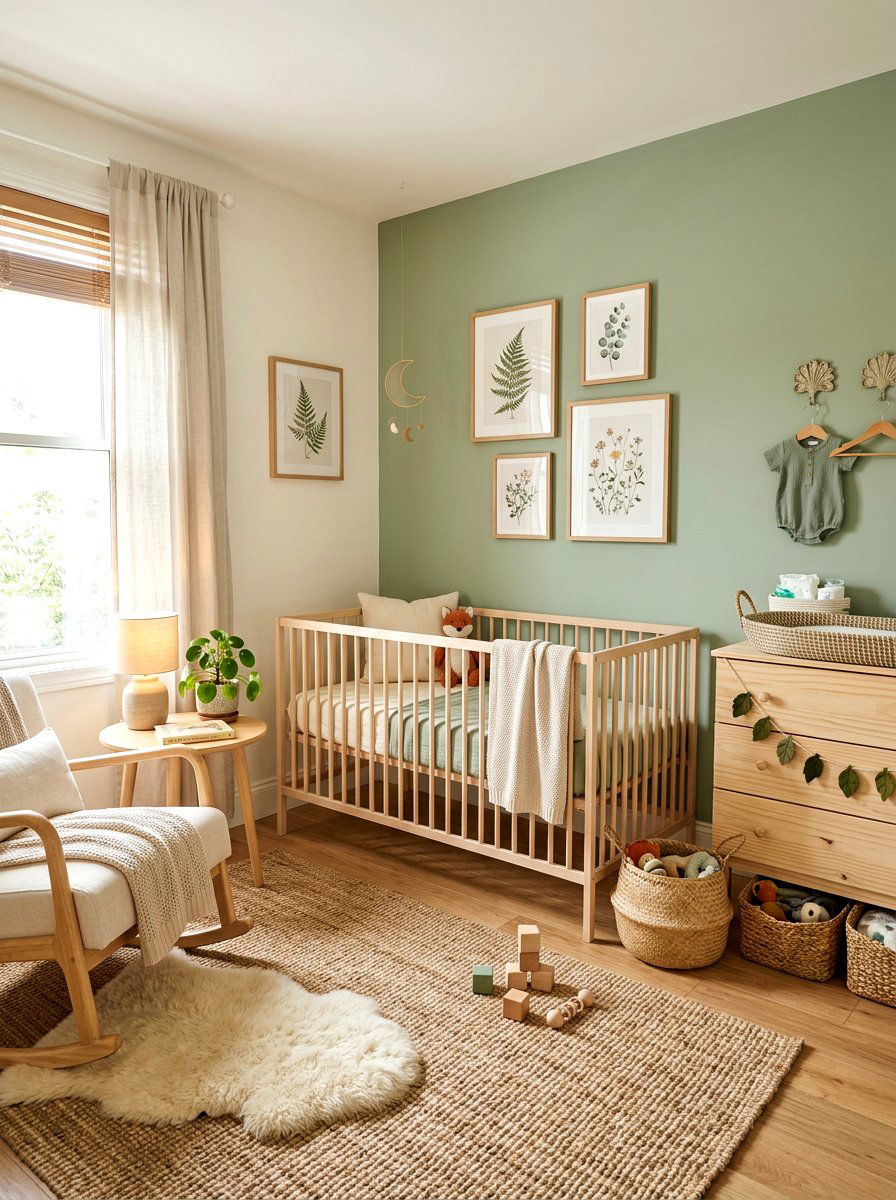 Sage Green Nursery - 30 viral nursery ideas