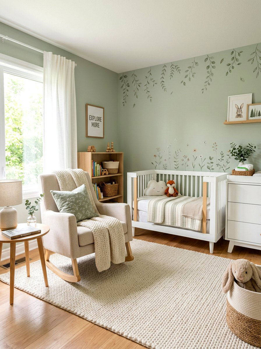 Sage Green Nursery - 30 sage green decor ideas
