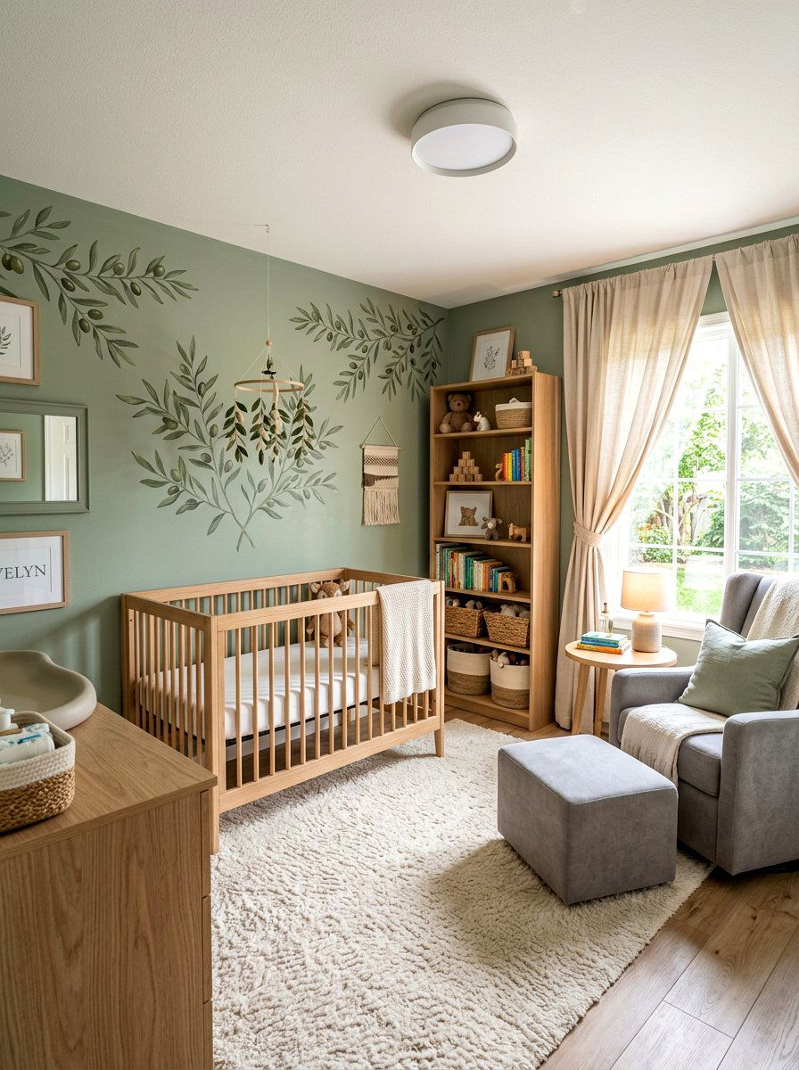 Sage Green Nursery - 30 soft green nursery ideas