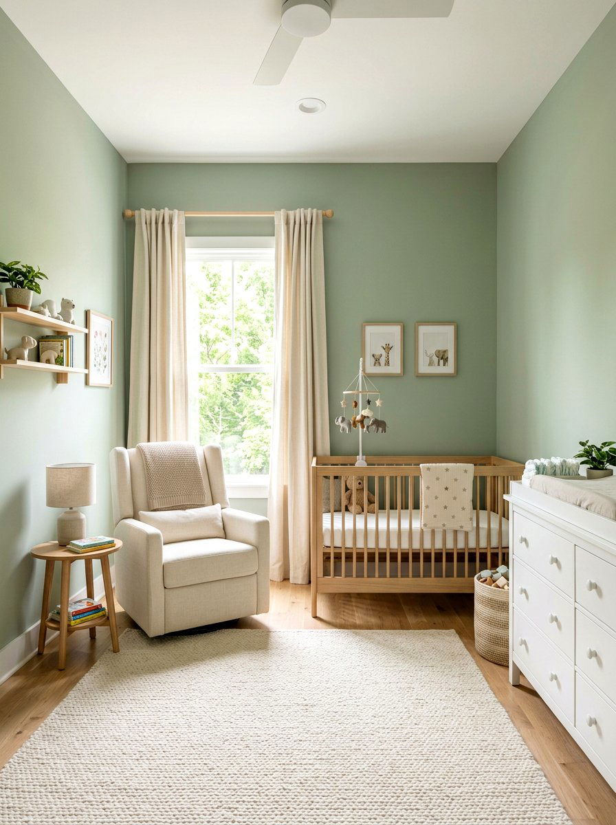 Sage Green Nursery - 30 woodland nursery ideas