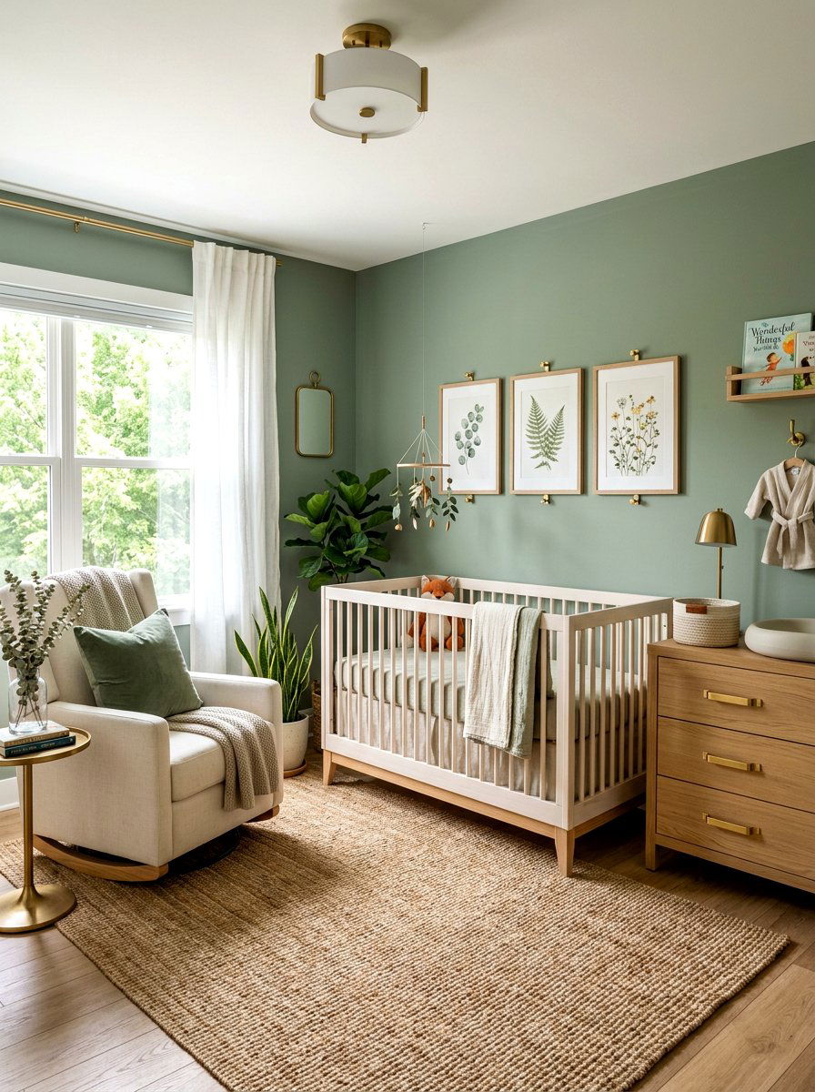 Sage Green Nursery - 30 boutique nursery decor ideas