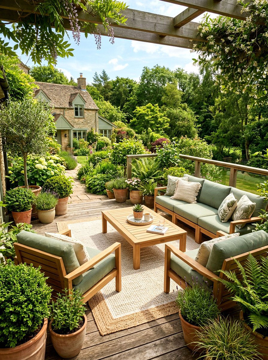 Sage Green Outdoor Living Space - 30 sage green decor ideas