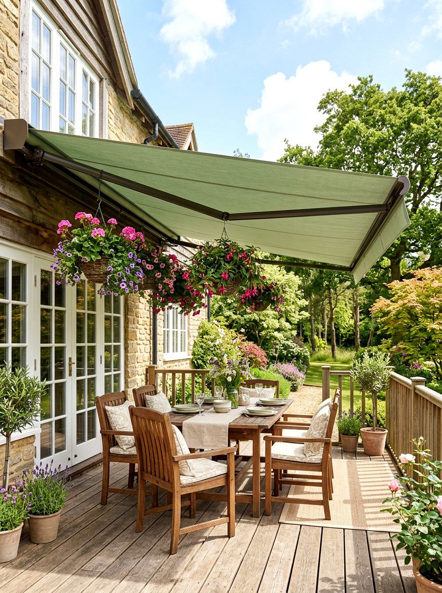 Sage Green Patio Awning - 30 sage green patio ideas