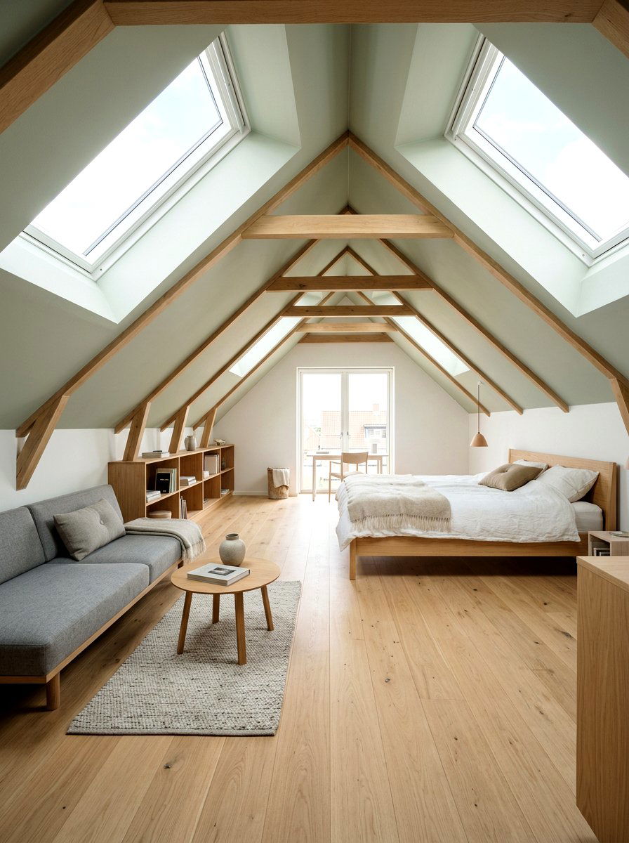 Sage Green Scandinavian Attic Suite - 30 sage green decor ideas