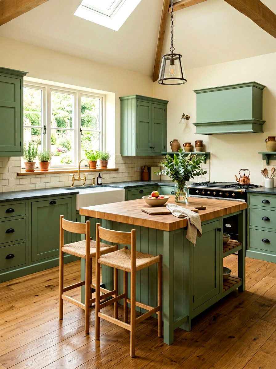 Sage Green Shaker Kitchen - 30 sage green decor ideas