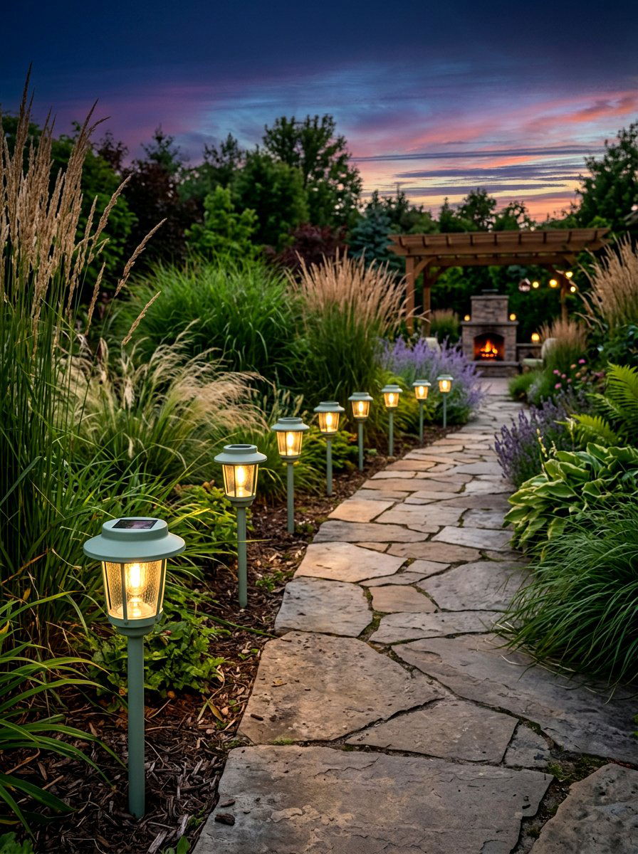 Sage Green Solar Lights - 30 sage green patio ideas