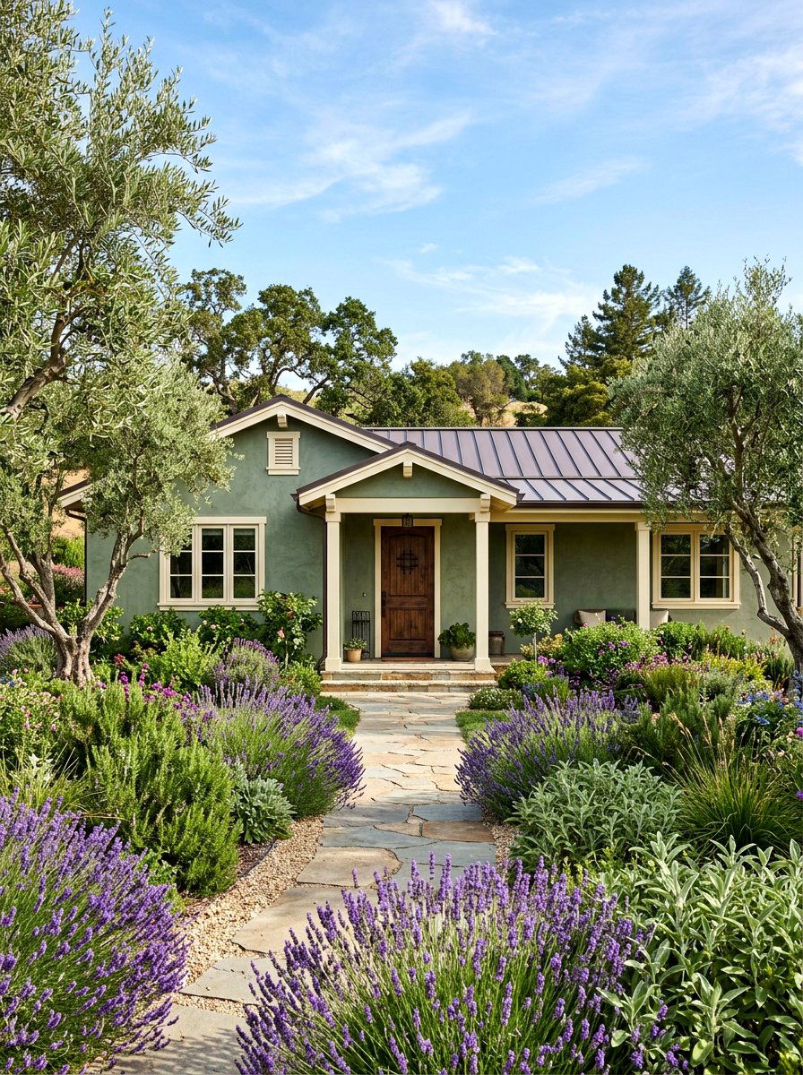 Sage Green Stucco House - 30 stucco house exterior ideas