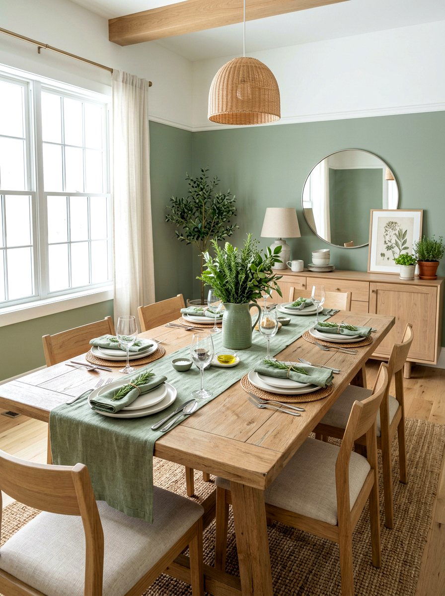 Sage Green Thanksgiving Table - 30 Thanksgiving table decor ideas
