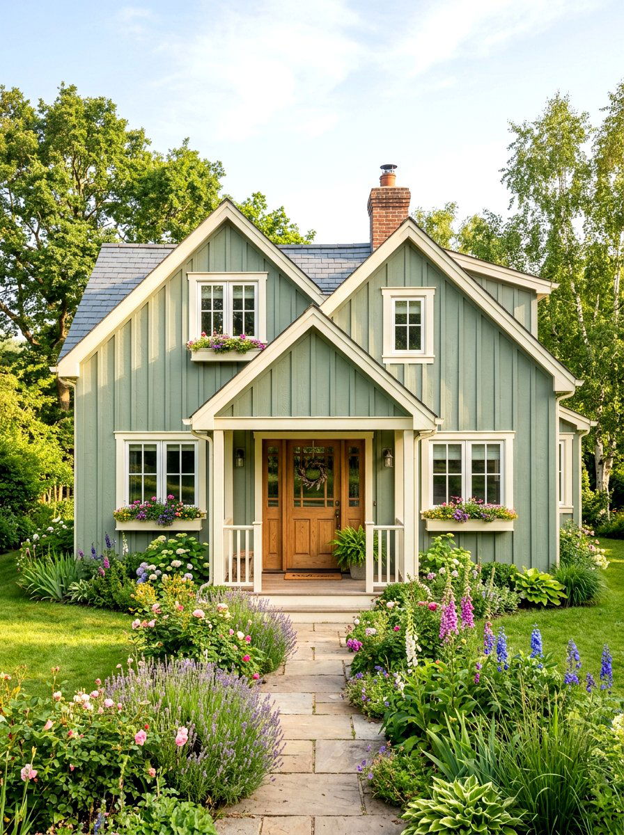 Sage Green Vertical Siding - 30 vertical siding exterior ideas