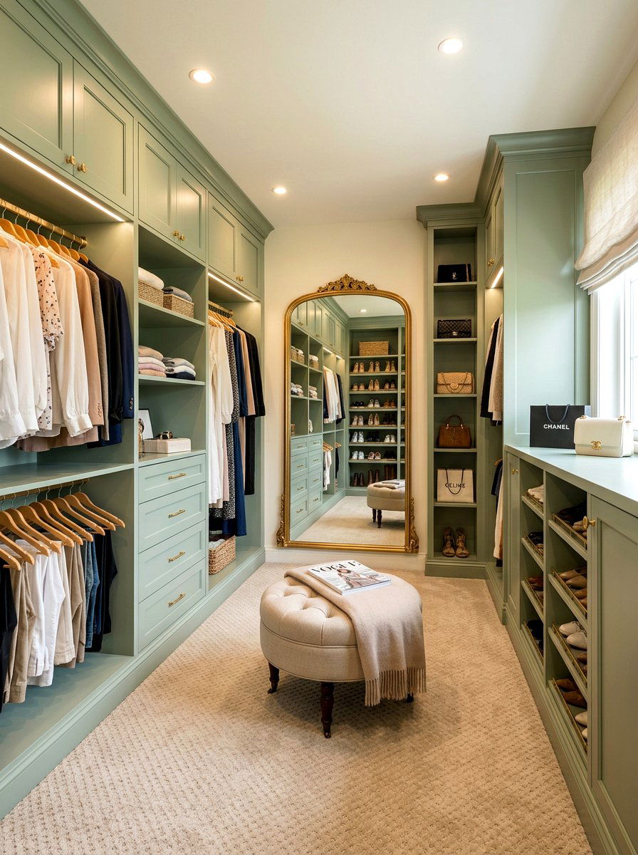 Sage Green Walk In Closet - 30 sage green decor ideas