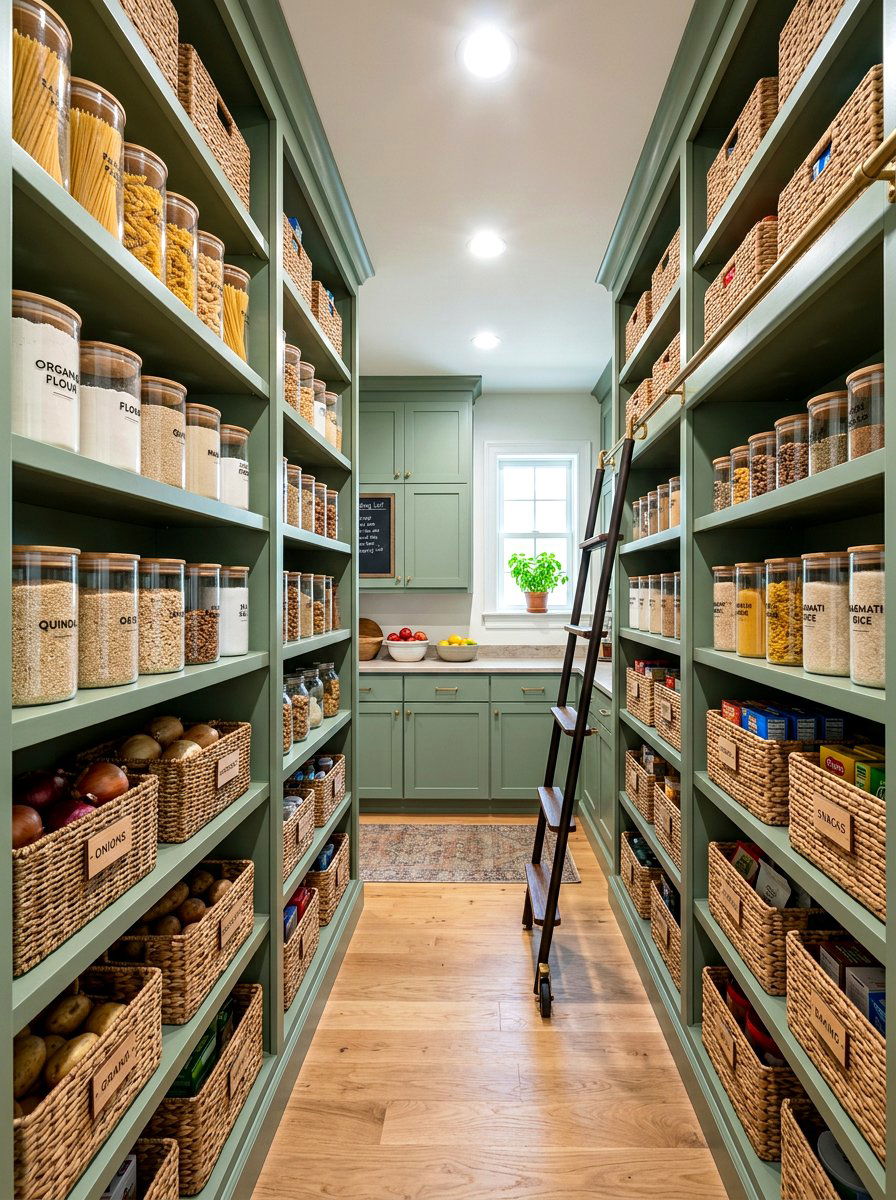 Sage Green Walk In Pantry - 30 sage green decor ideas