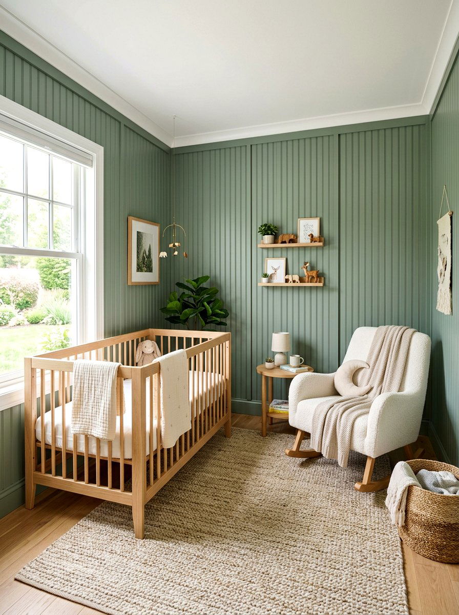 Sage Green Wall Paneling - 30 half wall paneling ideas
