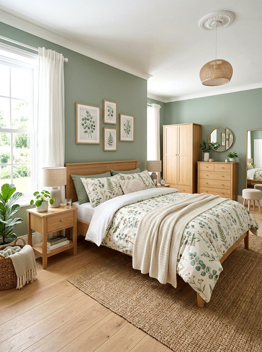 Sage Green Walls - 30 grandmother bedroom ideas