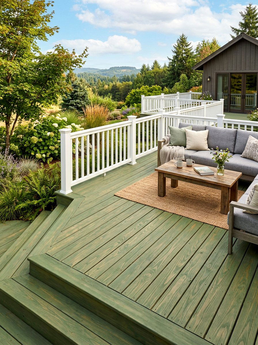 Sage Green Wood Stain - 30 sage green patio ideas