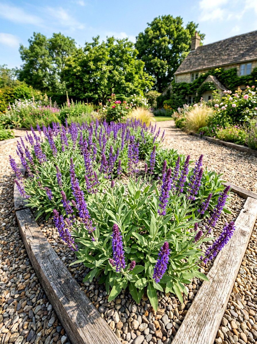 Sage Planting Area - 30 medicinal garden ideas