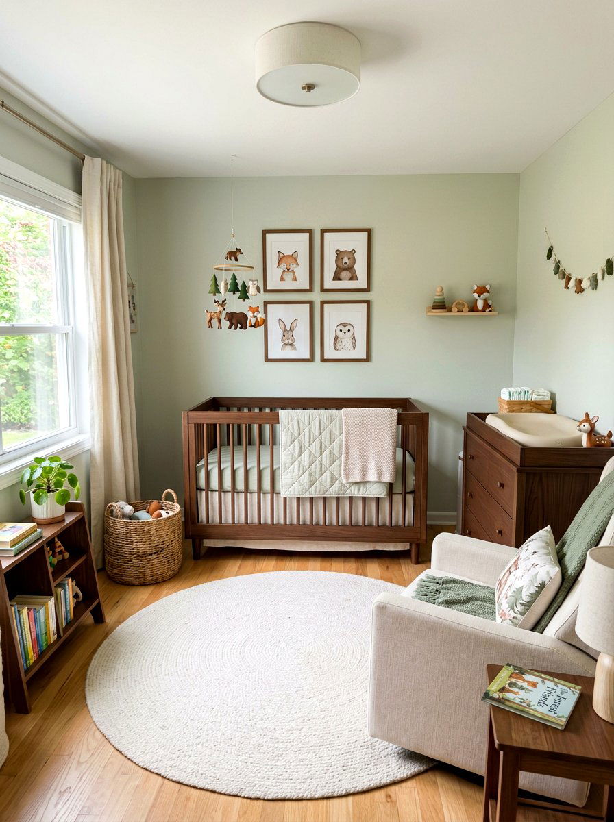 Sage and cocoa nursery - 30 sage and cocoa bedroom ideas