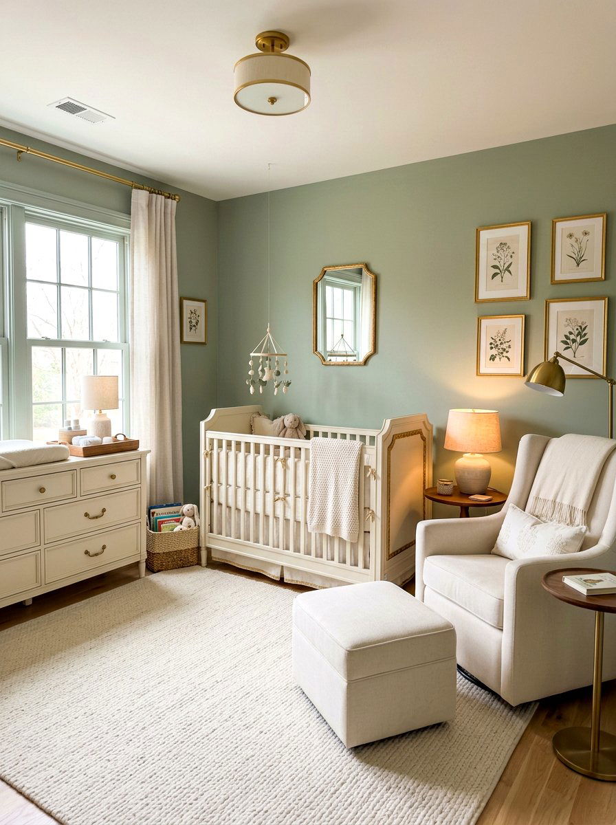 Sage and cream nursery - 30 soft sage nursery ideas