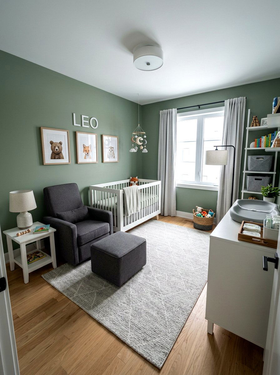Sage and grey nursery - 30 soft sage nursery ideas