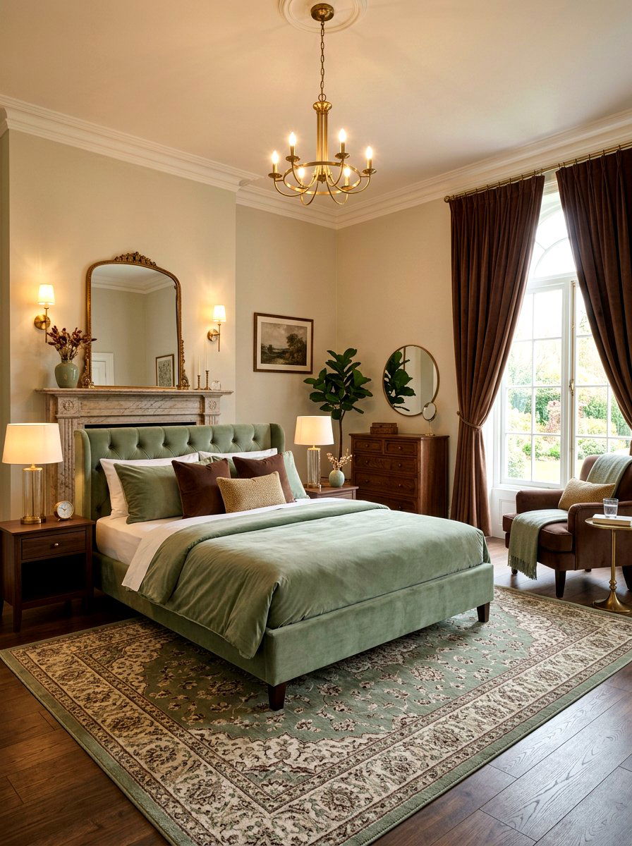 Sage cocoa velvet bedroom - 30 sage and cocoa bedroom ideas