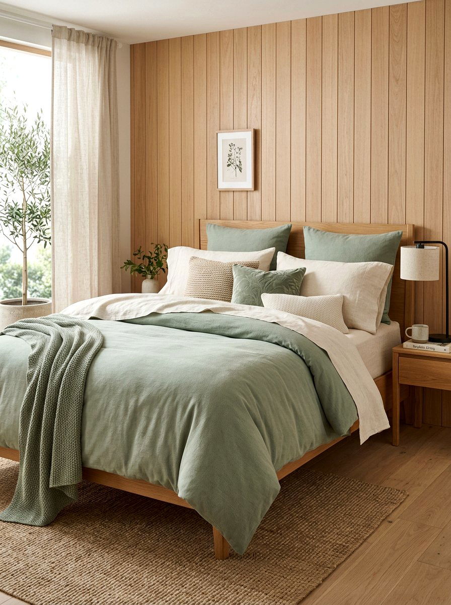 Sage green bedding - 30 designer duvet styling ideas