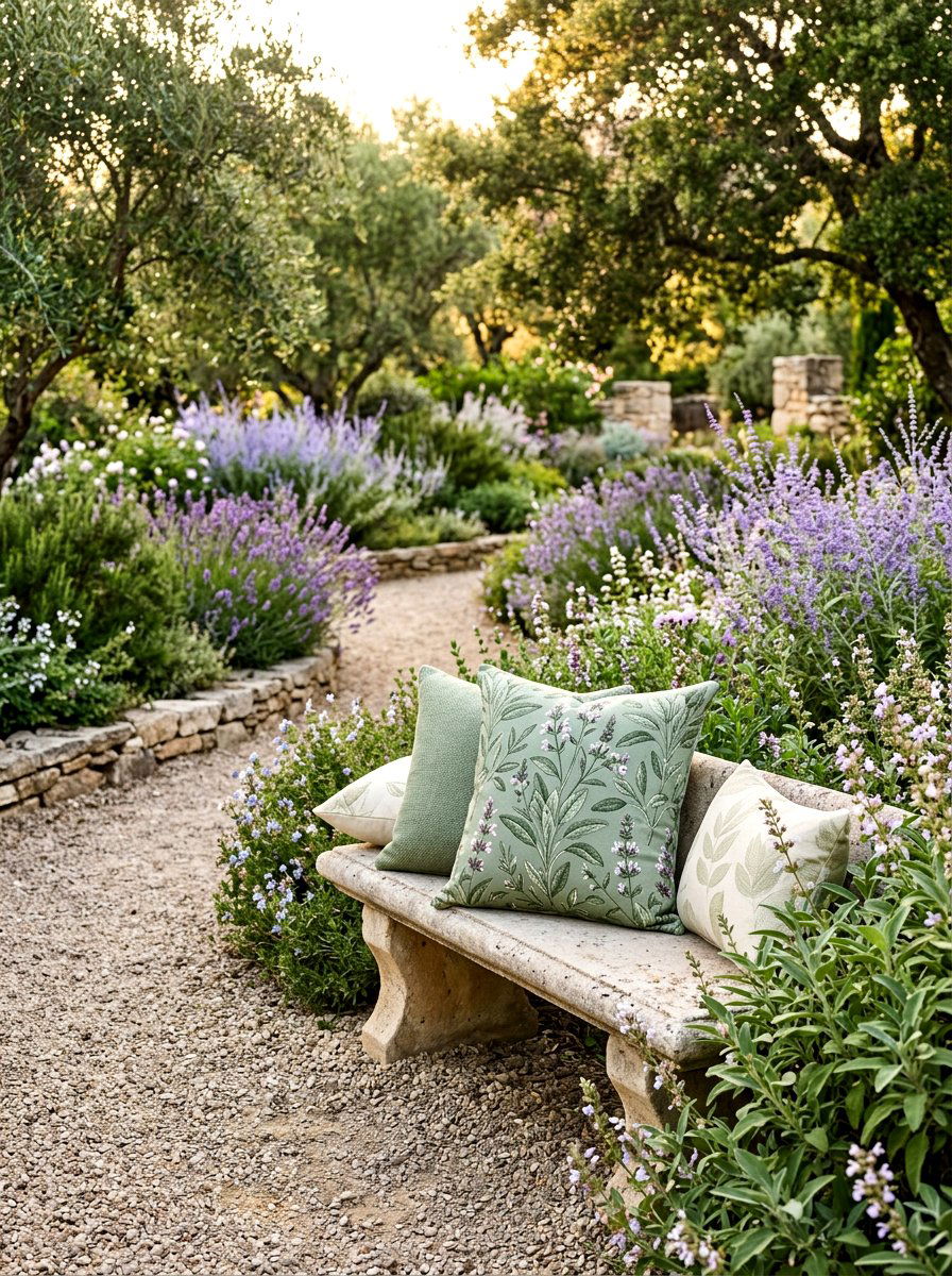 Sage green botanical outdoor pillow - 30 outdoor throw pillow ideas