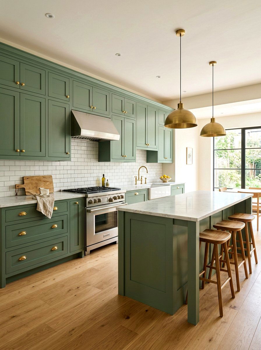 Sage green kitchen cabinets - 30 cottagecore kitchen ideas