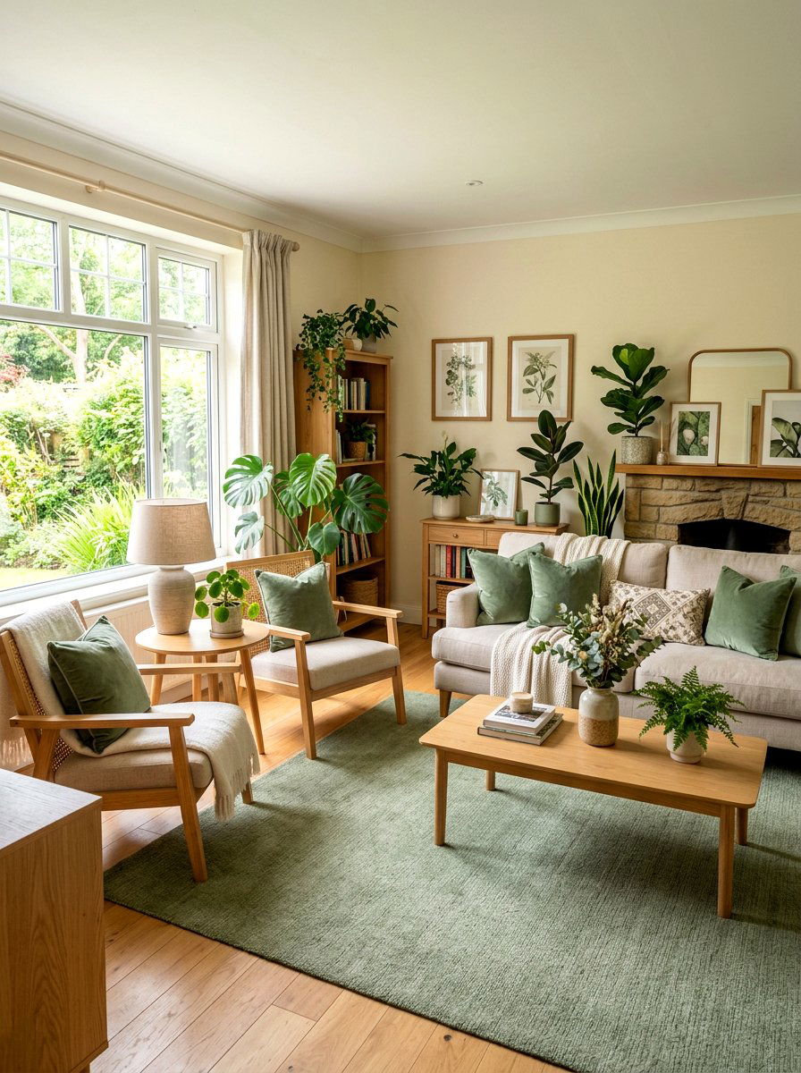 Sage green living room - 30 Tuscan revival living room ideas