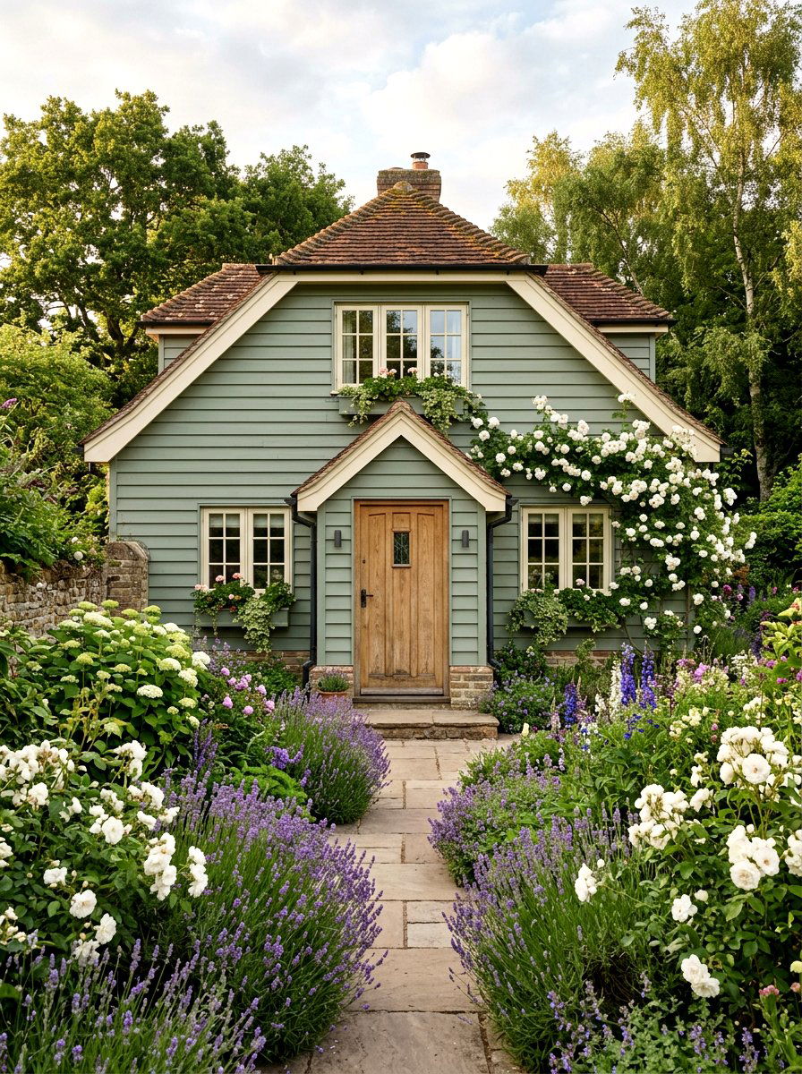 Sage green siding - 30 house siding color ideas