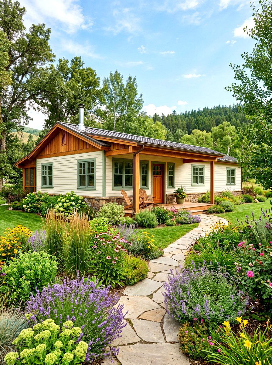 Sage green window trim - 30 outdoor window trim ideas