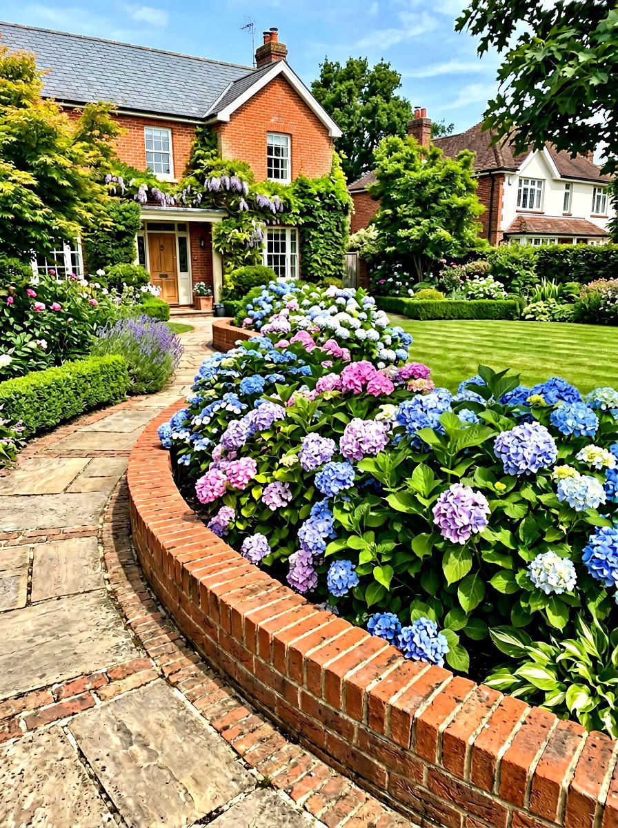 Sailor Course Brick - 30 brick garden edging ideas